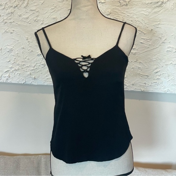 Reformation Womens Spaghetti Strap Tank Top Black Size S - Picture 1 of 6